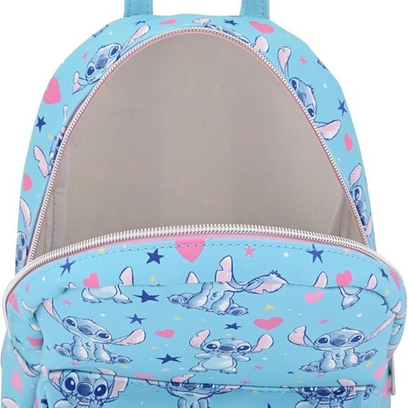 Disney Stitch Mini Backpack PU Leather 10-inch Unisex Casual Shoulder Bag - Picture 6 of 6